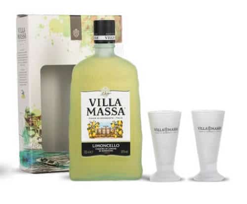 לימונצ'לו וילה מאסה מארז פלוס 2 כוסות מתנה villa massa