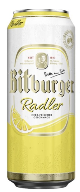 בירה ביטבורגר רדלר לימון 500 מ"ל פחית  Bitburger