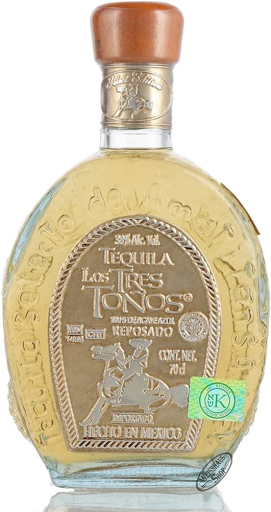 טקילה לוס טרס טונוס רפוסדו 700 מ"ל Tequilera los tres toños Reposado